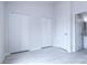Bedroom with double door closets and hardwood floors at 12914 Mosby Ln, Charlotte, NC 28273