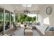 Relaxing sunroom with comfortable seating and access to backyard at 3314 Lakeside Dr, Charlotte, NC 28270