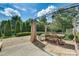 Relaxing patio area with a pergola and seating at 8714 Brideswell Ln, Charlotte, NC 28278