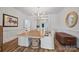 Elegant dining room featuring a large wooden table and chandelier at 1611 Fieldbrook Rd, Rock Hill, SC 29732