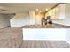Modern kitchen with granite countertops and white cabinets at 414 Apex Cir, Shelby, NC 28152