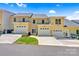 Rear view of townhouses with attached garages at 4198 Pickering Dr, Hickory, NC 28602