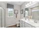 Double vanity bathroom with shower and separate toilet at 1979 Tupelo Grove Ln, Gastonia, NC 28054