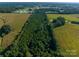 Aerial view of a long wooded area, great for privacy at 2210 Goldmine Rd, Monroe, NC 28110