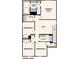 Upper level floor plan with four bedrooms and two baths at 610 Cashion Rd, York, SC 29745