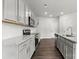 Modern kitchen with gray cabinets and granite countertops at 610 Cashion Rd, York, SC 29745