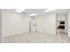 Basement laundry room with stackable washer and dryer at 909 Shinnville Rd, Mooresville, NC 28115