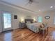 Spacious main bedroom with hardwood floors and private access at 115 Anson Dr, China Grove, NC 28023