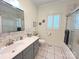 Clean bathroom with vanity, toilet, bathtub, and shower at 115 Anson Dr, China Grove, NC 28023