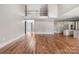 Spacious great room with hardwood floors and kitchen views at 101 Mcalway Rd, Charlotte, NC 28211