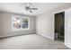 Bedroom with window, ceiling fan and ensuite bathroom at 101 Mcalway Rd, Charlotte, NC 28211