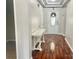 Entryway with hardwood floors and white console table at 422 Bougainvillea Ct, Monroe, NC 28110