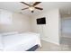 Simple bedroom with a ceiling fan and window at 3617 Venetian Way, York, SC 29745