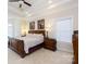 Spacious main bedroom with a large, ornate bed and ample natural light at 3617 Venetian Way, York, SC 29745