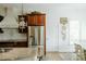 Modern kitchen with stainless steel refrigerator and granite countertops at 4642 King Crowder Dr, Gastonia, NC 28052