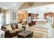 Open living room with a view into the kitchen at 4642 King Crowder Dr, Gastonia, NC 28052