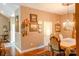 Elegant dining room with hardwood floors and a chandelier at 4642 King Crowder Dr, Gastonia, NC 28052