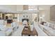 Open concept great room with hardwood floors and high ceilings at 4023 Randolph Rd, Charlotte, NC 28211