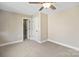 Spacious bedroom with carpet flooring and double closets at 4023 Randolph Rd, Charlotte, NC 28211