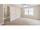 Bedroom with en-suite bathroom and ceiling fan at 4023 Randolph Rd, Charlotte, NC 28211