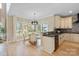 Modern kitchen with island, stainless steel appliances, and granite countertops at 4023 Randolph Rd, Charlotte, NC 28211