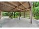 Covered patio area under the deck provides extra outdoor space at 810 Hampton St, Shelby, NC 28152