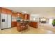 Kitchen with island, stainless steel appliances, and granite countertops at 3040 Gilroy Dr, Indian Land, SC 29707