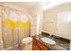 Bathroom with granite countertop and shower/tub combo at 3040 Gilroy Dr, Indian Land, SC 29707