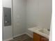 Functional laundry room with a utility sink at 200 Olin Loop, Olin, NC 28660