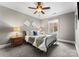 Cozy bedroom with wood floors and a window seat at 123 Sailview Rd, Mooresville, NC 28117