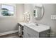 Modern bathroom with vanity, sink, and large mirror at 2120 Old Salisbury Concord Rd, Concord, NC 28025