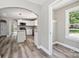 Modern kitchen with white cabinets, granite counters, and island at 2120 Old Salisbury Concord Rd, Concord, NC 28025