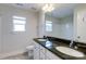 Bathroom with double vanity, granite countertop and shower at 1465 Ardmore Dr # 237, Sherrills Ford, NC 28673