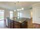 Kitchen island with granite countertop and stainless steel sink at 1465 Ardmore Dr # 237, Sherrills Ford, NC 28673