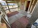 Relaxing deck space with gravel landscaping at 332 Mount View Ln, New London, NC 28127