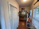 Bright entryway with wood floors leading to living area at 108 Meadowview Cir, New London, NC 28127