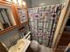 Full bathroom with shower, toilet, vanity, and decorative shower curtain at 108 Meadowview Cir, New London, NC 28127