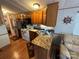 Galley kitchen with stainless steel appliances at 108 Meadowview Cir, New London, NC 28127