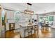 Spacious kitchen with white cabinets, island, and stainless steel appliances at 5610 Golden Pond Dr, Indian Trail, NC 28079
