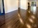 Hardwood floors throughout the spacious living area at 1913 Herrin Ave, Charlotte, NC 28205