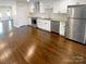 Updated kitchen, featuring stainless steel appliances and white cabinets at 1913 Herrin Ave, Charlotte, NC 28205