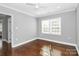 Well-lit bedroom with hardwood floors and a window at 508 Northern St, Shelby, NC 28150