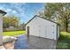Detached garage with stamped concrete patio at 508 Northern St, Shelby, NC 28150