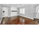 Living room with hardwood floors and fireplace at 508 Northern St, Shelby, NC 28150
