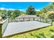Spacious deck with wooden railings, providing an elevated outdoor space with scenic views at 8433 Rittenhouse Cir, Charlotte, NC 28270