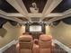 Basement home theater with seating for multiple viewers at 9100 Woodhall Lake Dr, Waxhaw, NC 28173