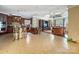 Open kitchen with island and breakfast bar at 9100 Woodhall Lake Dr, Waxhaw, NC 28173