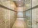 Large walk-in shower with multiple shower heads at 9100 Woodhall Lake Dr, Waxhaw, NC 28173
