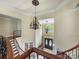 View from above showing a grand staircase and entryway at 9100 Woodhall Lake Dr, Waxhaw, NC 28173