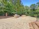 Outdoor kitchen and hot tub area with brick accents at 9100 Woodhall Lake Dr, Waxhaw, NC 28173